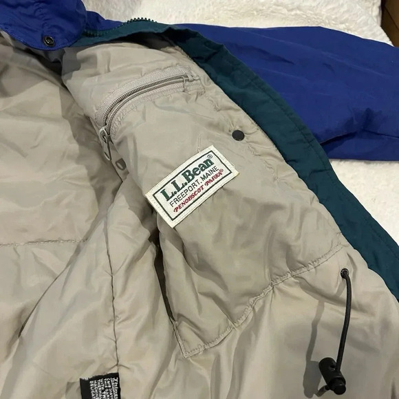 VTG LL Bean Penobscot Parka Jacket Women's S Full Zip Coat‎ Hood USA Made - Picture 7 of 11